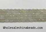 CAA5480 15.5 inches 8*12mm faceted rice agate beads