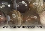 CAA5792 15 inches 10mm faceted round botswana agate beads