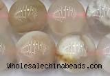 CAA5902 15 inches 10mm round sakura agate gemstone beads