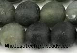 CAA6072 15 inches 8mm round matte moss agate beads