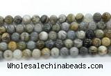 CAA6122 15.5 inches 8mm round bamboo leaf agate gemstone beads