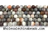 CAA6132 15 inches 8mm round Botswana agate beads wholesale