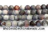 CAA6134 15 inches 12mm round Botswana agate beads wholesale