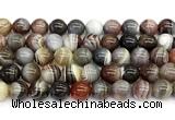 CAA6141 15 inches 12mm round Botswana agate beads wholesale