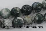 CAA703 15.5 inches 12mm round tree agate gemstone beads wholesale