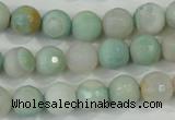 CAA715 15.5 inches 10mm faceted round fire crackle agate beads