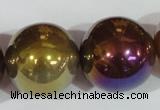 CAA877 15.5 inches 25mm round AB-color red agate beads