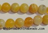 CAA91 15.5 inches 14mm round botswana agate gemstone beads