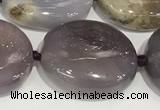 CAB1000 15.5 inches 15*20mm - 18*23mm nuggets purple agate gemstone beads