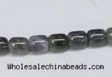 CAB391 15.5 inches 8*8mm column moss agate gemstone beads wholesale