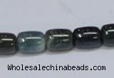 CAB392 15.5 inches 10*12mm column moss agate gemstone beads wholesale