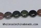 CAB449 15.5 inches 10mm flat round indian agate gemstone beads