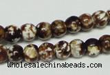 CAB609 15.5 inches 8mm round leopard skin agate beads wholesale