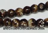 CAB610 15.5 inches 10mm round leopard skin agate beads wholesale