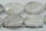 CAB912 15.5 inches 18*25mm oval natural crazy agate beads wholesale