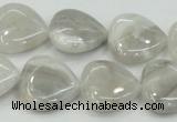 CAB919 15.5 inches 20*20mm heart natural crazy agate beads wholesale