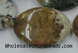 CAB952 15.5 inches 30*40mm oval ocean agate gemstone beads