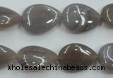 CAB957 15.5 inches 13*18mm flat teardrop ocean agate gemstone beads