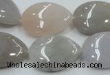 CAB958 15.5 inches 18*25mm flat teardrop ocean agate gemstone beads