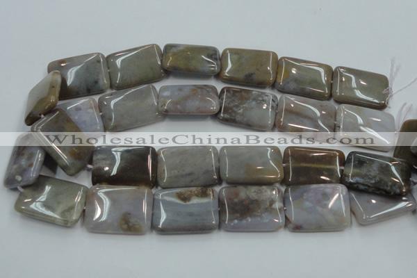 CAB961 15.5 inches 20*30mm rectangle ocean agate gemstone beads