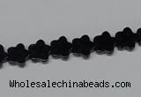 CAB987 15.5 inches 8*8mm star black agate gemstone beads wholesale