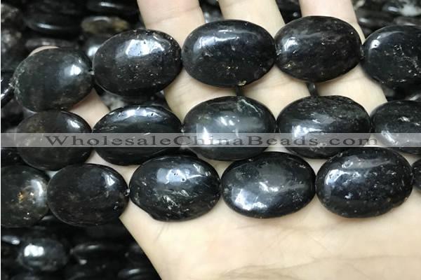 CAE302 15.5 inches 22*30mm oval astrophyllite beads wholesale