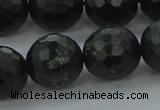 CAE40 15.5 inches 16mm faceted round astrophyllite beads wholesale