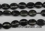 CAE54 15.5 inches 8*10mm oval astrophyllite beads wholesale