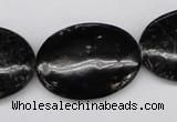 CAE61 15.5 inches 22*30mm oval astrophyllite beads wholesale