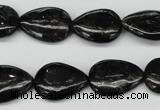 CAE68 15.5 inches 13*18mm flat teardrop astrophyllite beads wholesale