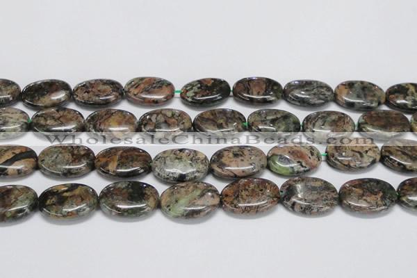 CAF130 15.5 inches 20*30mm oval Africa stone beads wholesale