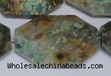 CAF155 15.5 inches 35*45mm faceted octagonal Africa stone beads