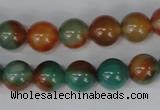 CAG1000 15.5 inches 10mm round rainbow agate beads wholesale