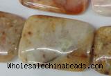 CAG1100 15.5 inches 25*35mm rectangle Morocco agate beads wholesale