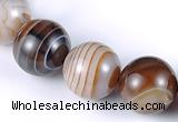 CAG143 14mm round madagascar agate gemstone beads Wholesale