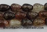 CAG1447 15.5 inches 10*14mm teardrop dragon veins agate beads