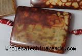 CAG1587 15.5 inches 30*40mm rectangle fire crackle agate beads