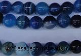 CAG2342 15.5 inches 8mm round blue line agate beads wholesale