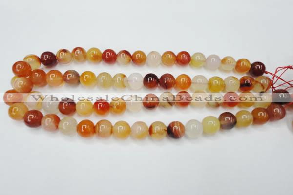 CAG2375 15.5 inches 12mm round red agate beads wholesale