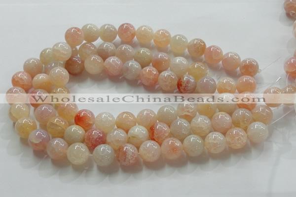 CAG241 15.5 inches 16mm round dragon veins agate gemstone beads