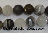 CAG2424 15.5 inches 12mm faceted round Chinese botswana agate beads