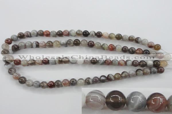 CAG3682 15.5 inches 8mm round botswana agate beads wholesale