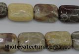 CAG3892 15.5 inches 13*18mm rectangle chrysanthemum agate beads