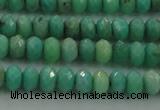 CAG3911 15.5 inches 2.5*4mm faceted rondelle green grass agate beads