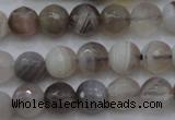 CAG3955 15.5 inches 6mm faceted round grey botswana agate beads