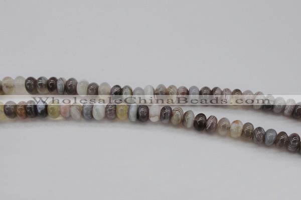 CAG3988 15.5 inches 5*8mm rondelle botswana agate gemstone beads