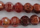 CAG4171 15.5 inches 14mm pumpkin natural fire agate beads