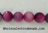 CAG418 15.5 inches 14mm faceted round agate beads Wholesale