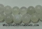 CAG4342 15.5 inches 8mm round white agate beads wholesale