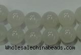 CAG4343 15.5 inches 10mm round white agate beads wholesale